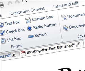 Forms tools inside PDF Pro 10