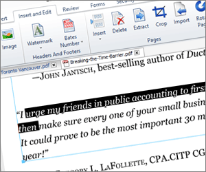 Screenshot of PDF Editor Features