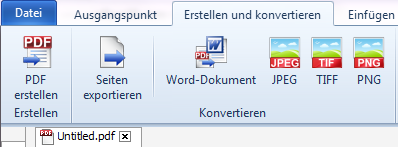 PDF Creation Tools Screenshot